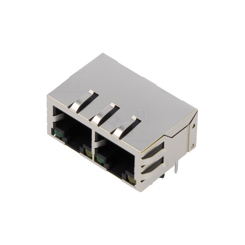 Soclu RJ45 8P8C Ecranat cu LED | Electronic-mag.ro | Componente Electronice Soclu RJ45 8P8C Ecranat cu LED | Electronic-mag.ro | Componente Electronice