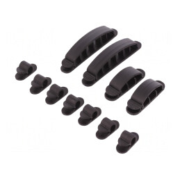 Elemente de Prindere Autoadezive Negre | Electronic-mag.ro | Componente Electronice