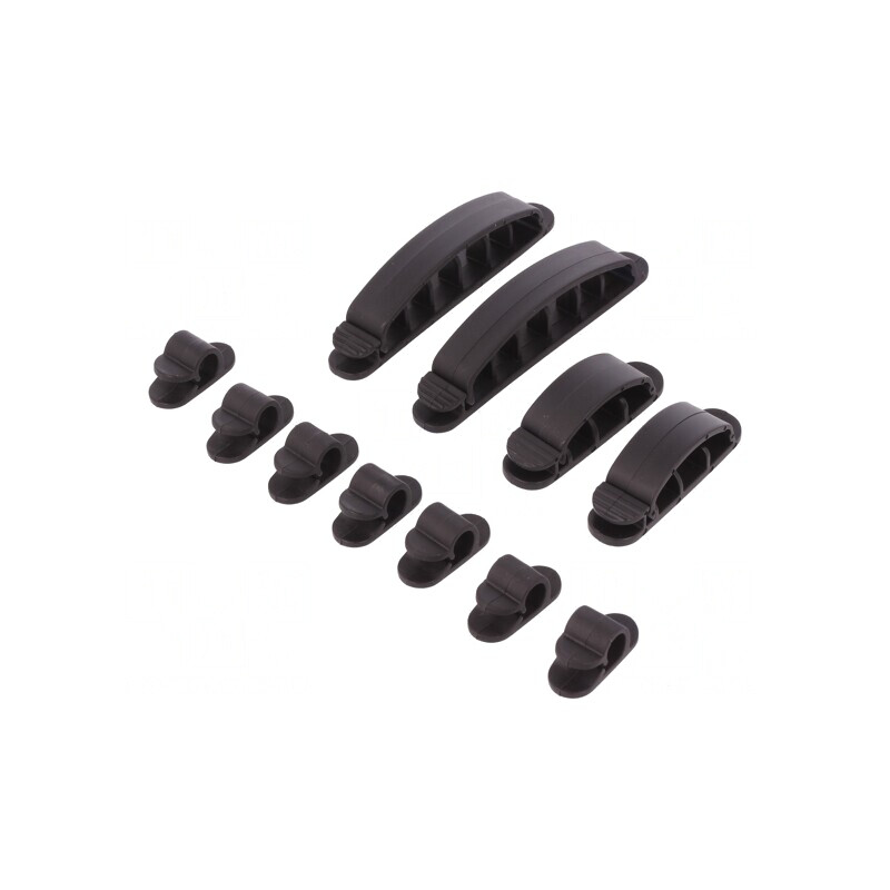 Elemente de Prindere Autoadezive Negre | Electronic-mag.ro | Componente Electronice