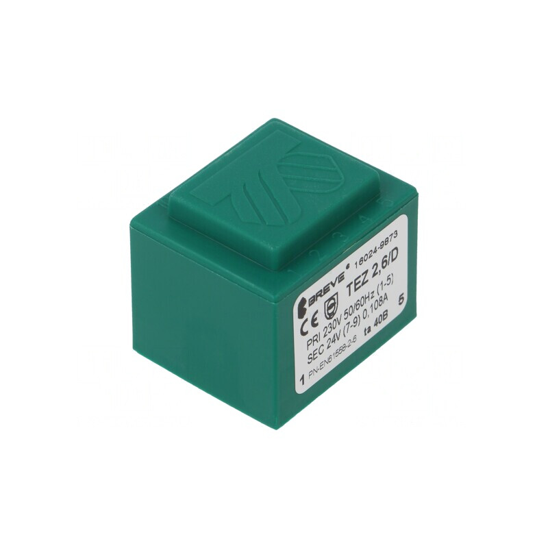 Transformator încapsulat 2,6VA 230V 24V PCB | Electronic-mag.ro | Componente Electronice