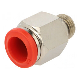 Racord push-in simplu alamă nichelată 1/4" | Electronic-mag.ro | Componente Electronice