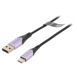 Cablu USB 2.0 A-C Negru 1m | Electronic-mag.ro | Componente Electronice