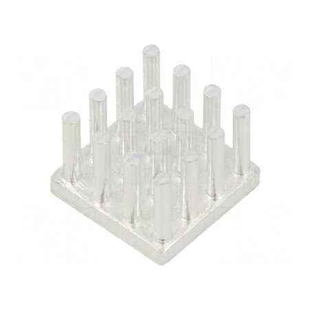 Radiator extrudat cu aripioare naturale 14x14x10 mm | Electronic-mag.ro | Componente Electronice
