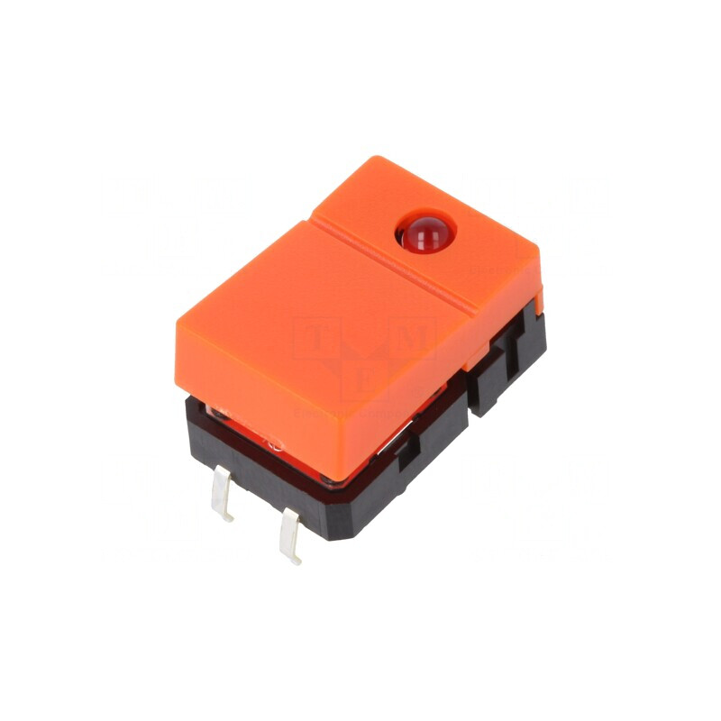 Comutator Tastatură SPST-NO cu LED Portocaliu 24V 0.05A | Electronic-mag.ro | Componente Electronice
