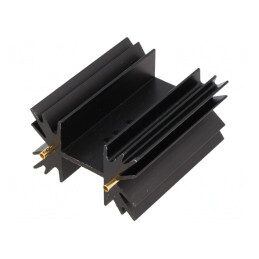 Radiator Extrudat Negru SOT32/TO220/TO3P 50.8mm 5.3K/W | Electronic-mag.ro | Componente Electronice