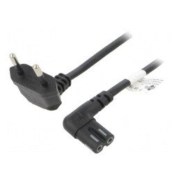 Cablu Alimentare CEE 7/16 Mufă Unghi - IEC C7 Mamă PVC | Electronic-mag.ro | Componente Electronice