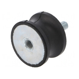 Atenuator de Vibrații M8 40mm Guma | Electronic-mag.ro | Componente Electronice