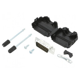 Conector D-Sub 15-Pin Tată Lipire Pe Cablu Gold | Electronic-mag.ro | Componente Electronice