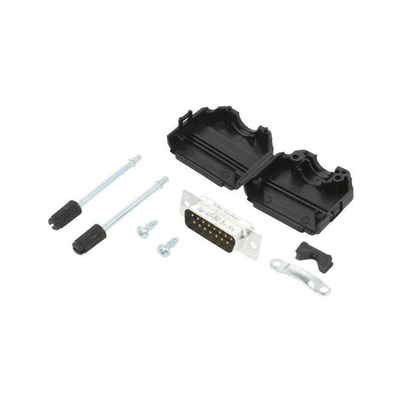 Conector D-Sub 15-Pin Tată Lipire Pe Cablu Gold | Electronic-mag.ro | Componente Electronice