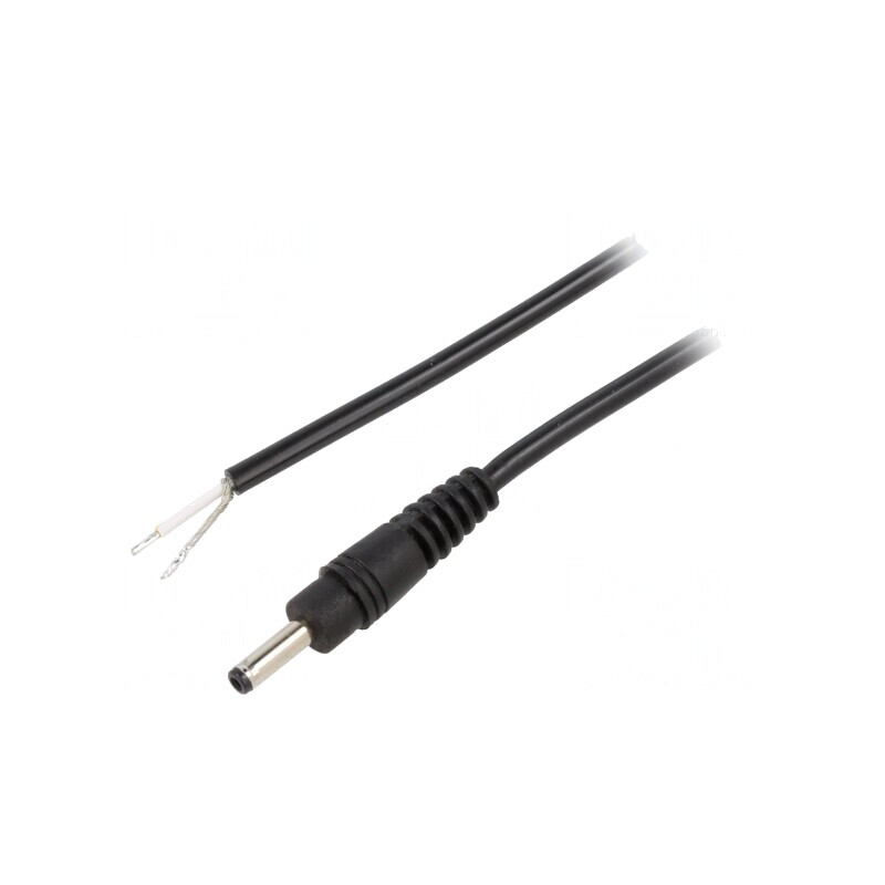 Cablu Alimentare DC 3,5/1,3 Negru 1,5m | Electronic-mag.ro | Componente Electronice