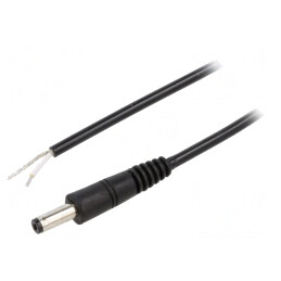 Cablu Alimentare DC Negru 1.5m | Electronic-mag.ro | Componente Electronice