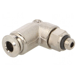 Racord Push-In Unghi M5 Alamă Nichelată | Electronic-mag.ro | Componente Electronice
