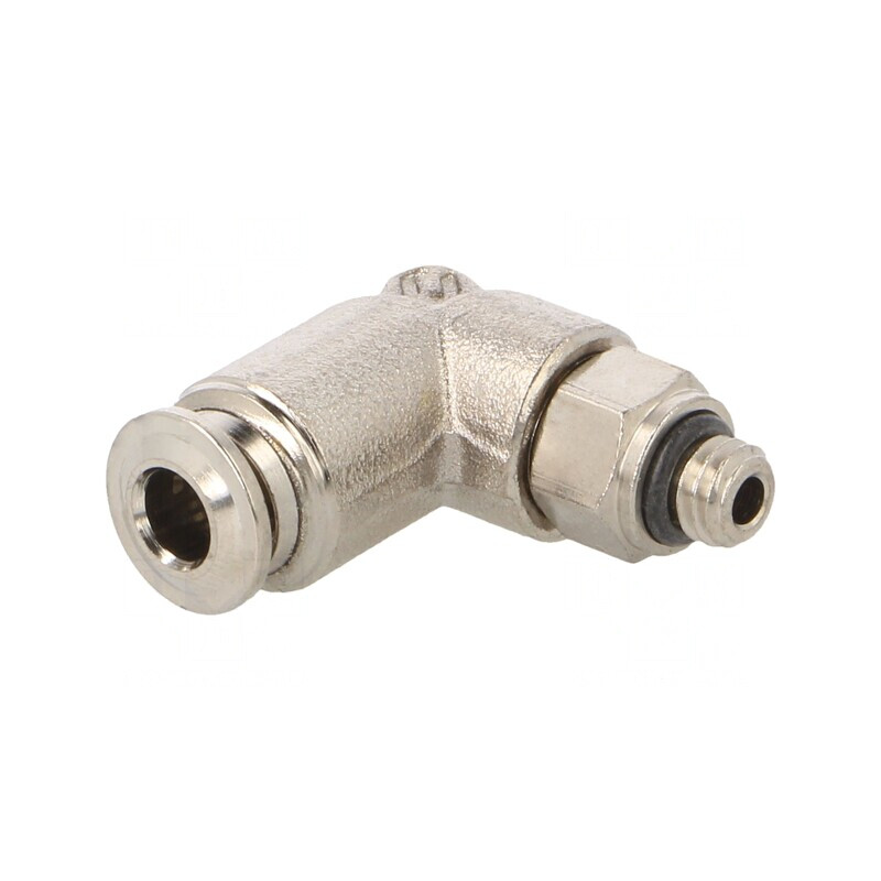 Racord Push-In Unghi M5 Alamă Nichelată | Electronic-mag.ro | Componente Electronice
