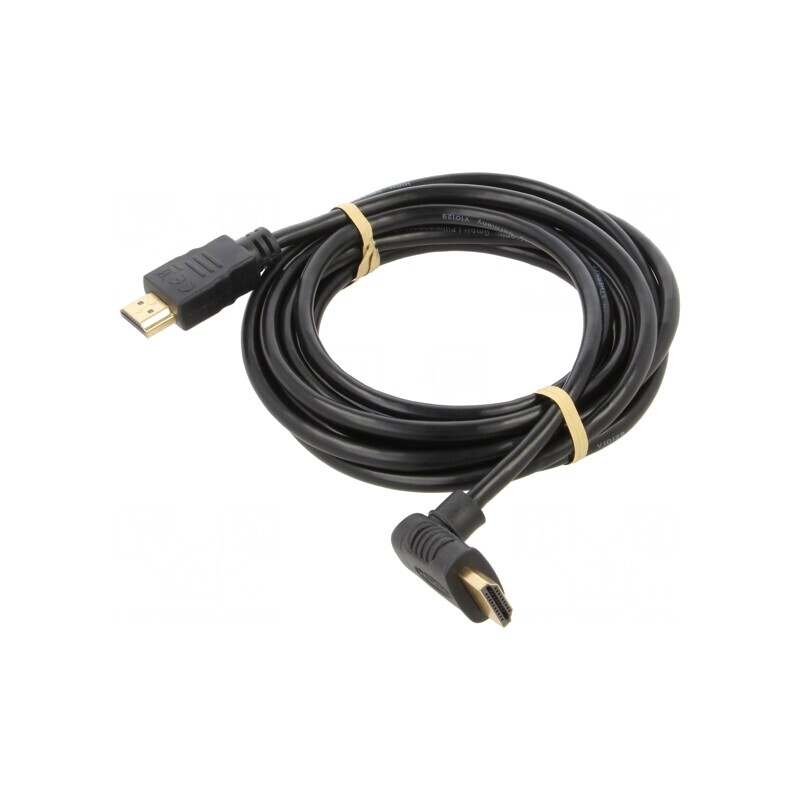 Cablu HDMI HDCP 2.2 3m Negru 90° | Electronic-mag.ro | Componente Electronice Cablu HDMI HDCP 2.2 3m Negru 90° | Electronic-mag.ro | Componente Electronice