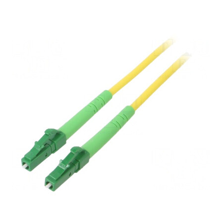 Patch cord fibră OS2 LC/APC 0,5m LSZH | Electronic-mag.ro | Componente Electronice