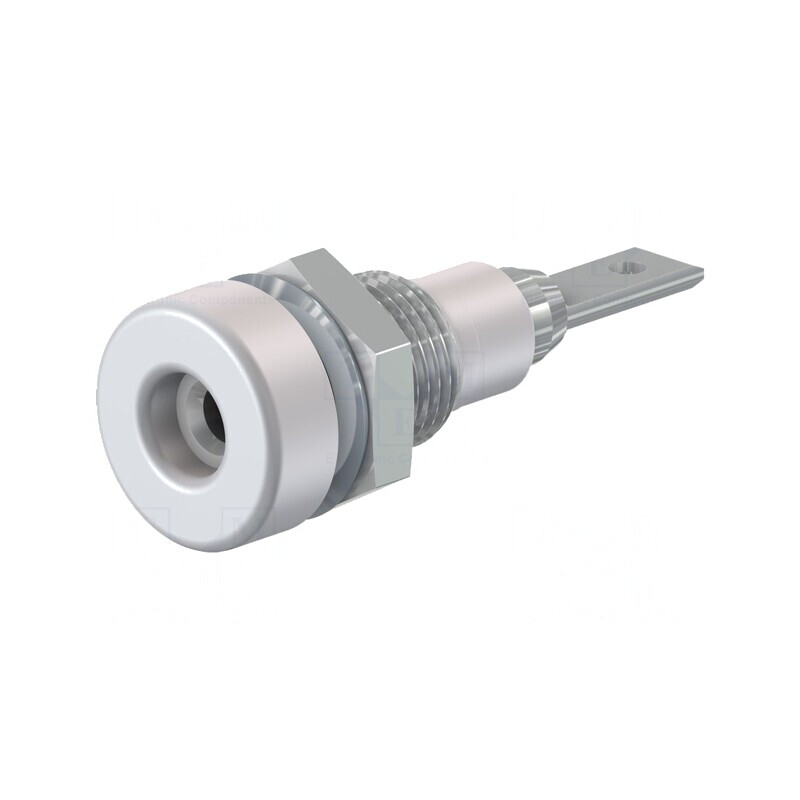 Soclu Banană 2mm 10A Albă Panou Izolație | Electronic-mag.ro | Componente Electronice Soclu Banană 2mm 10A Albă Panou Izolație | Electronic-mag.ro | Componente Electronice