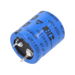 Condensator Electrolitic SNAP-IN 47uF 400V Ø22x25mm | Electronic-mag.ro | Componente Electronice