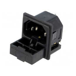 Conector Alimentare AC 10A 250V IEC 60320 | Electronic-mag.ro | Componente Electronice