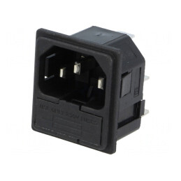 Conector Alimentare AC 10A 250V IEC 60320 | Electronic-mag.ro | Componente Electronice