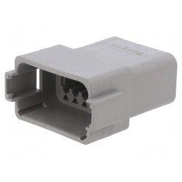 Conector cablu-cablu PX0 tată 12 pini gri IP68