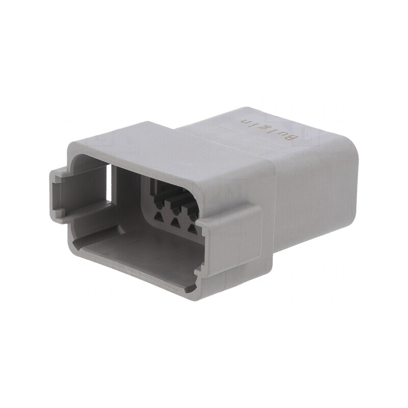 Conector cablu-cablu PX0 tată 12 pini gri IP68 | Electronic-mag.ro | Componente Electronice