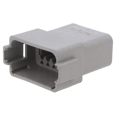 Conector cablu-cablu PX0 tată 12 pini gri IP68 | Electronic-mag.ro | Componente Electronice