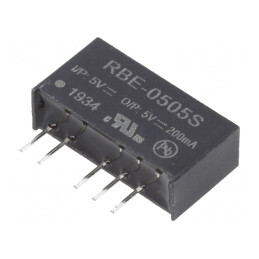Convertor DC/DC 1W 5V 200mA SIP7 | Electronic-mag.ro | Componente Electronice
