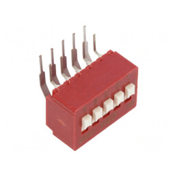 Comutator: DIP-SWITCH; Număr secţiuni: 5; 0,1A/50VDC; Poz: 2; BD