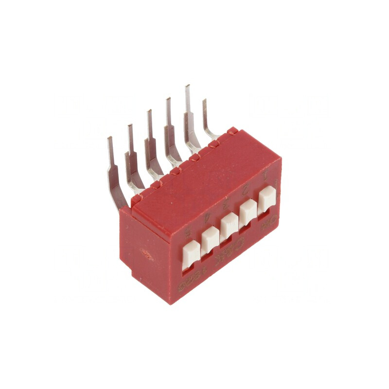 Comutator DIP-SWITCH 5 Secțiuni 0,1A 50VDC | Electronic-mag.ro | Componente Electronice