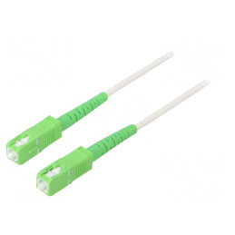 Patch cord fibră optică SC/APC 1m alb | Electronic-mag.ro | Componente Electronice