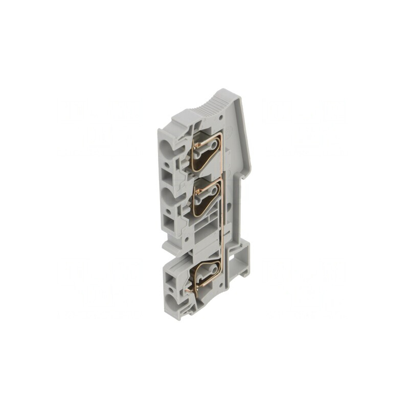 Conector Îmbinare Șine 0,2-6mm2 3 Borne Gri 8.2mm | Electronic-mag.ro | Componente Electronice