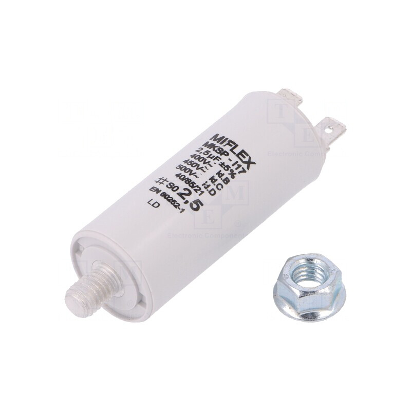 Condensator Motoare 2,5uF 25x58mm | Electronic-mag.ro | Componente Electronice