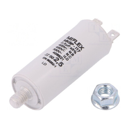 Condensator Motoare 2,5uF 25x58mm | Electronic-mag.ro | Componente Electronice