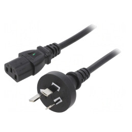 Cablu Alimentare 1,8m 3x0,75mm2 AS/NZS 3112 IEC C13 PVC | Electronic-mag.ro | Componente Electronice