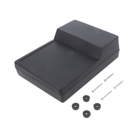 Carcasă desktop ABS neagră 138x189x59mm | Electronic-mag.ro | Componente Electronice