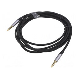 Cablu Audio Jack 3,5mm 4pin 2m Aurit | Electronic-mag.ro | Componente Electronice