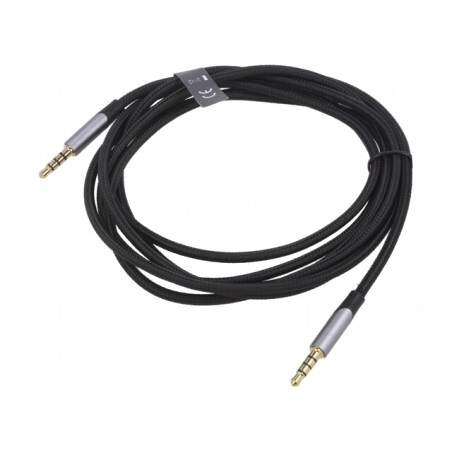 Cablu Audio Jack 3,5mm 4pin 2m Aurit | Electronic-mag.ro | Componente Electronice