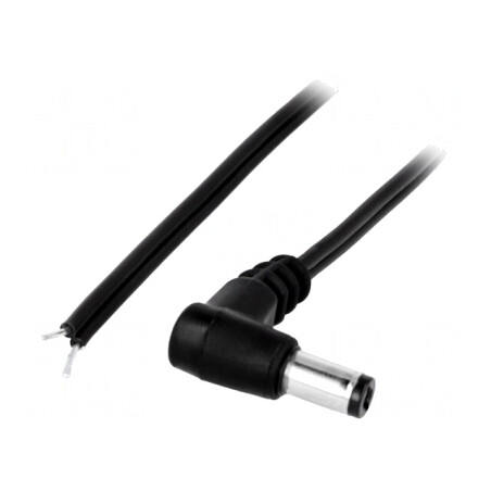 Cablu DC Negru 5,5/2,1 3m 2x0,5mm2 | Electronic-mag.ro | Componente Electronice