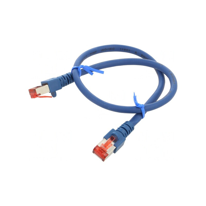 Patch cord Ethernet albastru 0,5m LSZH 27AWG | Electronic-mag.ro | Componente Electronice