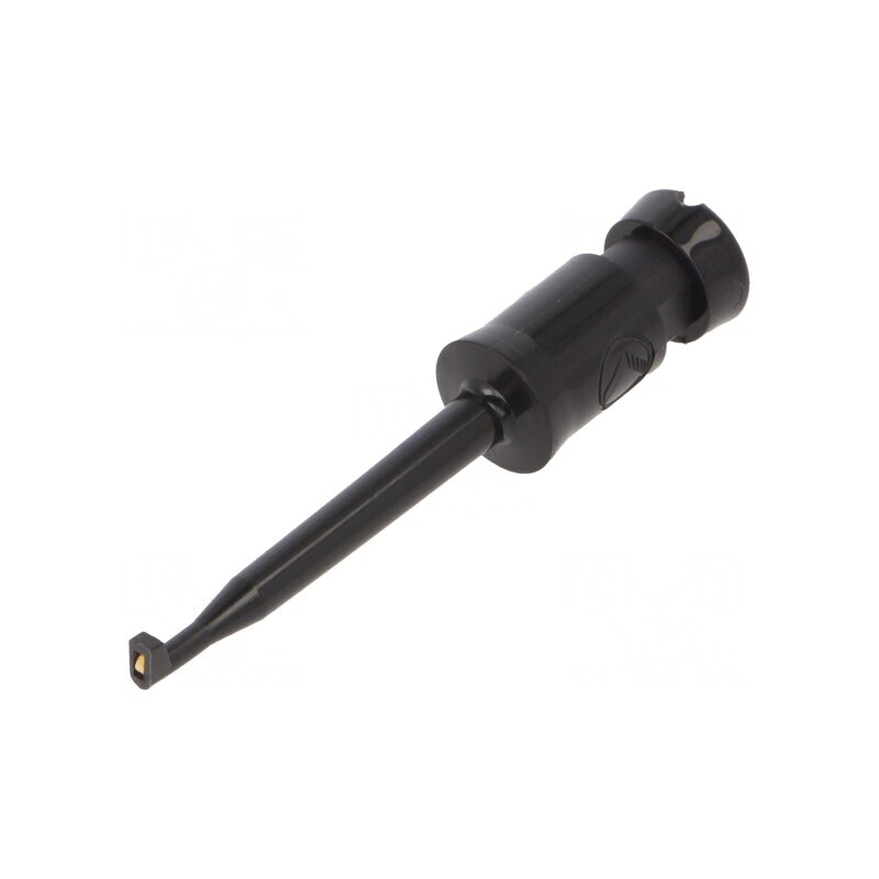 Clips de măsurare cu cârlig negru 6A 60VDC aurit | Electronic-mag.ro | Componente Electronice