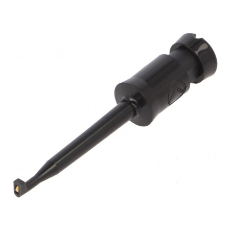 Clips de măsurare cu cârlig negru 6A 60VDC aurit | Electronic-mag.ro | Componente Electronice