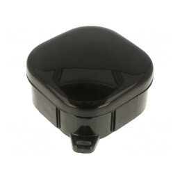 Cutie de Conexiuni IP54 Neagră 92x92x44mm | Electronic-mag.ro | Componente Electronice