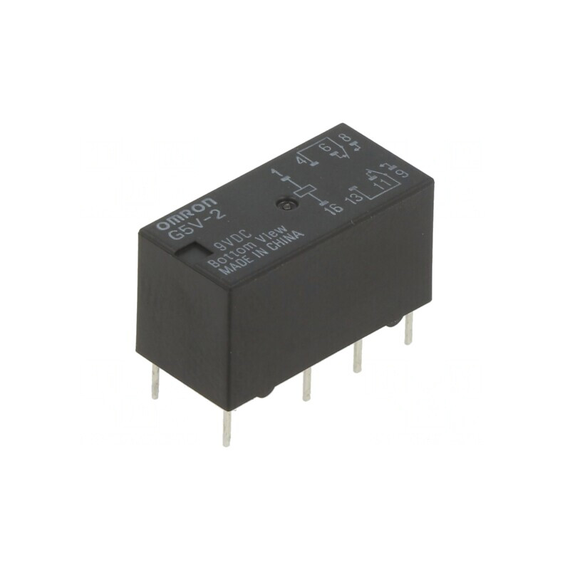 Releu Electromagnetic DPDT 9VDC 2A | Electronic-mag.ro | Componente Electronice