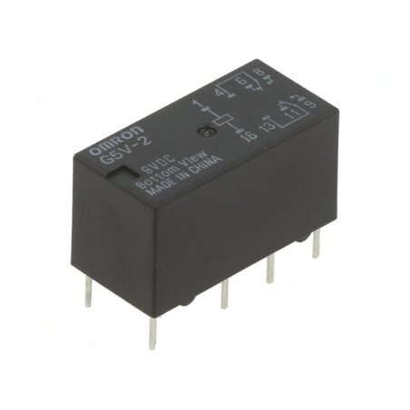Releu Electromagnetic DPDT 9VDC 2A | Electronic-mag.ro | Componente Electronice