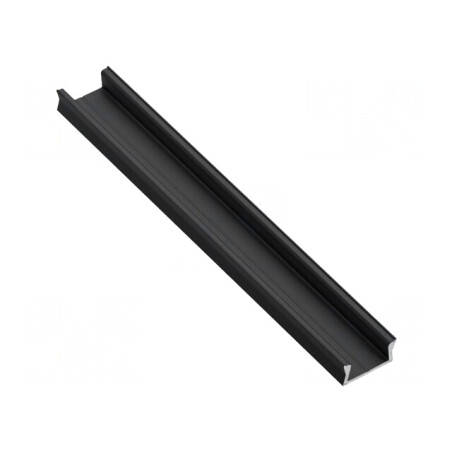 Profil Aluminiu Negru 1m pentru Module LED GLAX MINI | Electronic-mag.ro | Componente Electronice