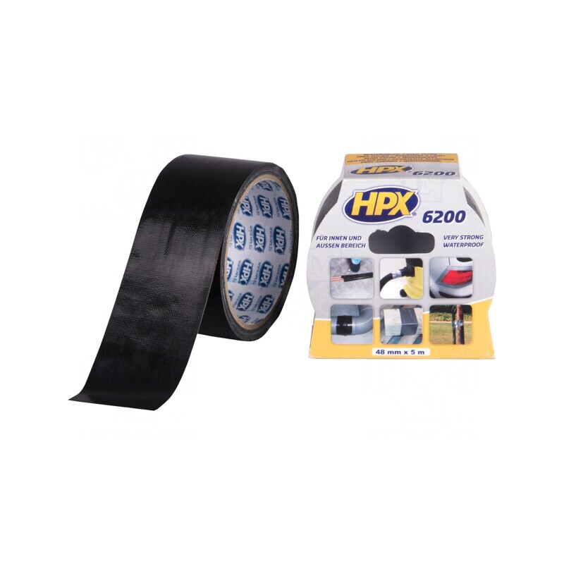 Bandă Reparatoare Neagră 48mm x 5m | Electronic-mag.ro | Componente Electronice