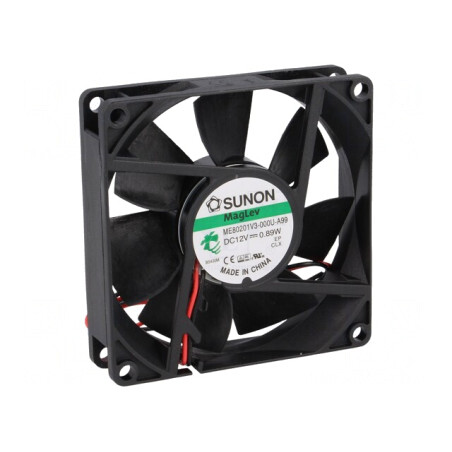 Ventilator axial 12V DC 80x80x20mm 49,27m³/h 30dBA | Electronic-mag.ro | Componente Electronice