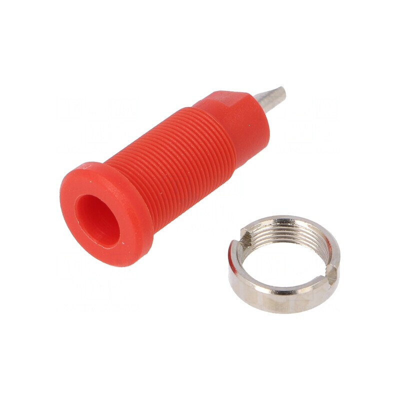 Soclu banană 2mm 10A 600V roșu pentru panou | Electronic-mag.ro | Componente Electronice Soclu banană 2mm 10A 600V roșu pentru panou | Electronic-mag.ro | Componente Electronice