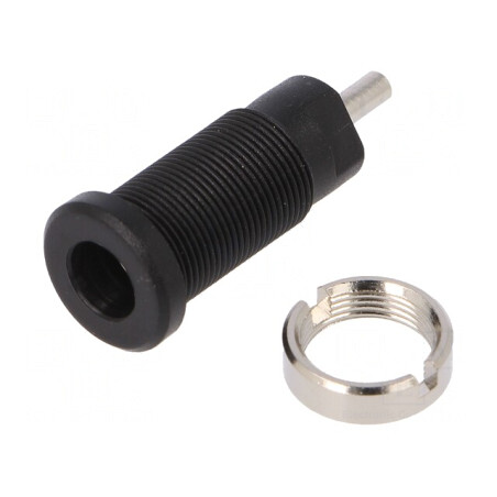 Soclu Banană 2mm 10A 600V Negru Pe Panou | Electronic-mag.ro | Componente Electronice