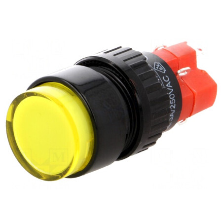 Comutator apăsare 2 poziții SPDT 3A 220V | Electronic-mag.ro | Componente Electronice
